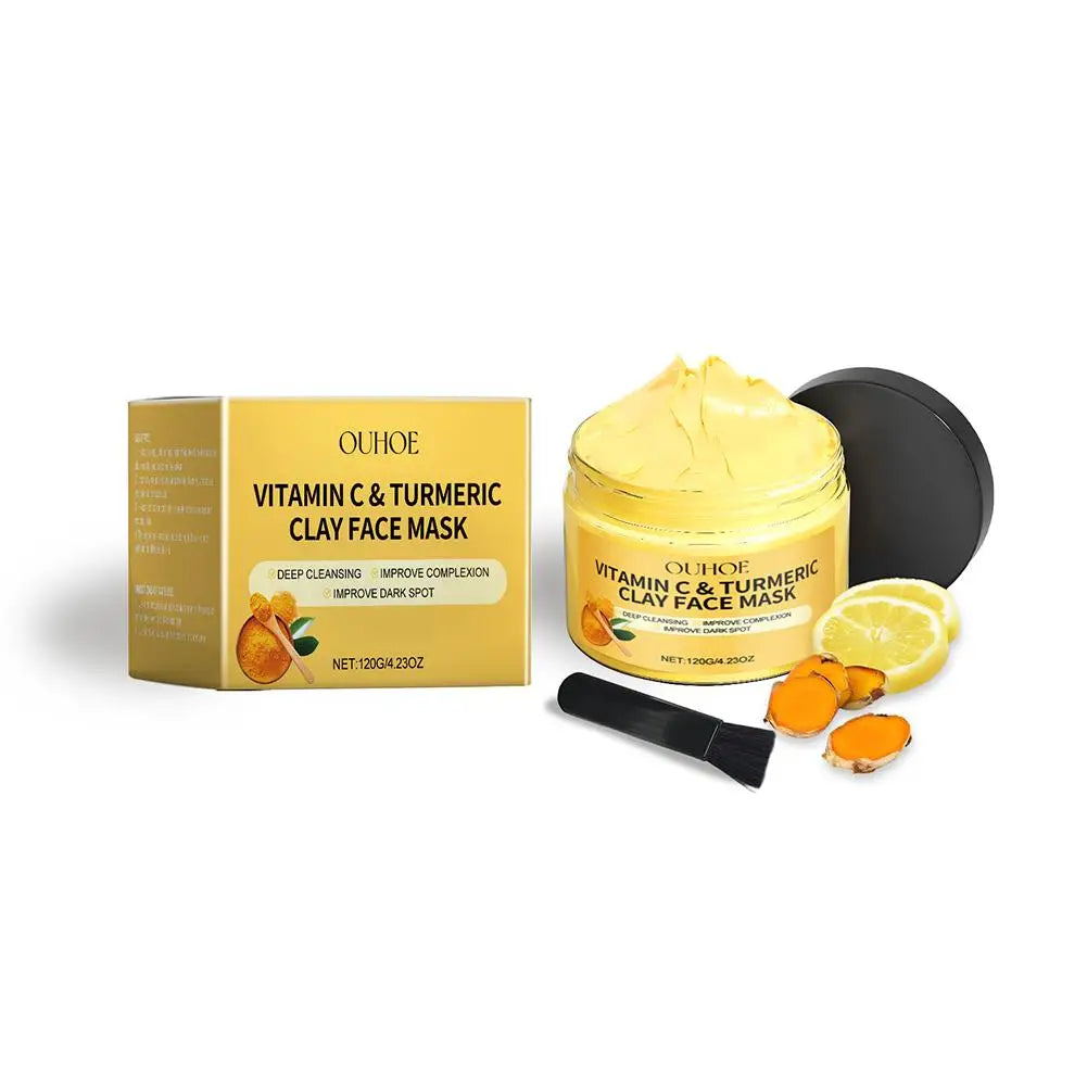 Turmeric Vitamin C Clay Mask — Pigmentation Reducing, 1 to 3 Pack