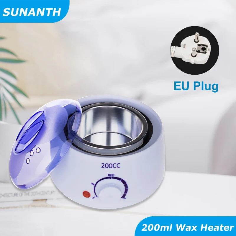 200ml Wax Heater Machine — EU & US Plug, Wax Beans Kit