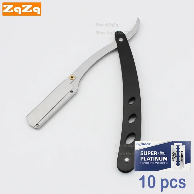 ZqZq Straight Razor Starter Kit — 10 Blades Included