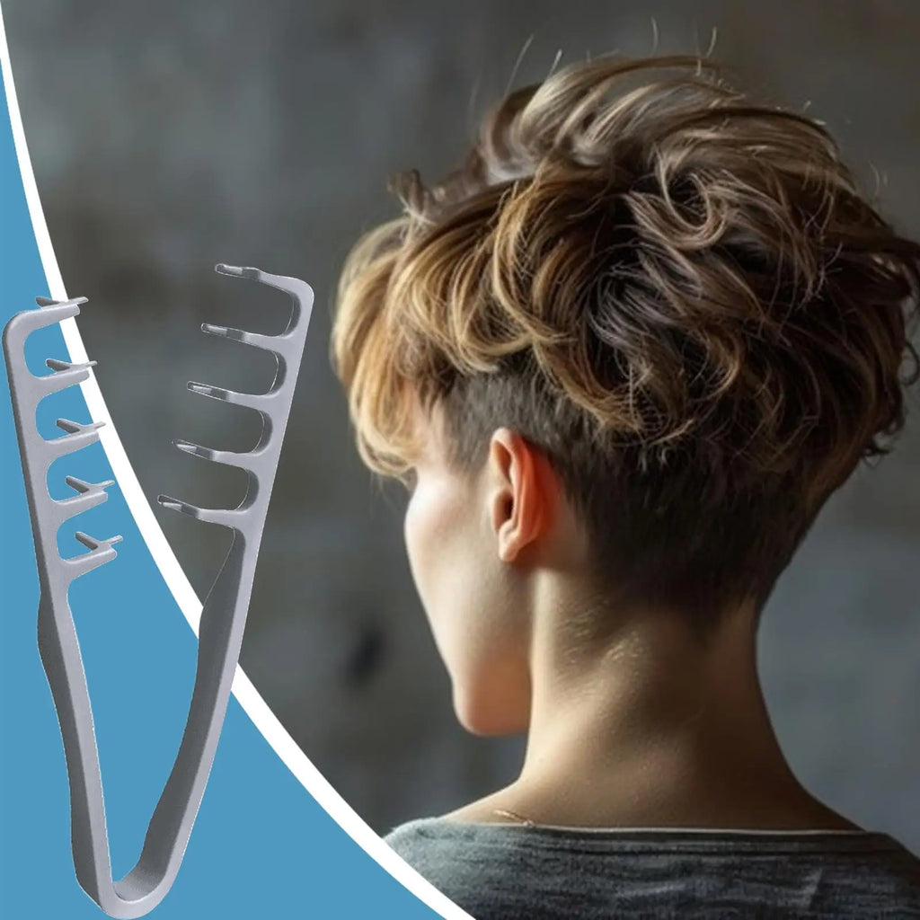 Wide-Tooth Detangling & Volumizing Comb — Pink & Gray