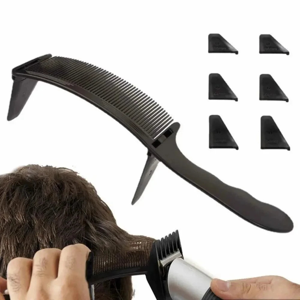 Curved Hair Clipping Comb — Fade & Taper Blending, 6 Styles