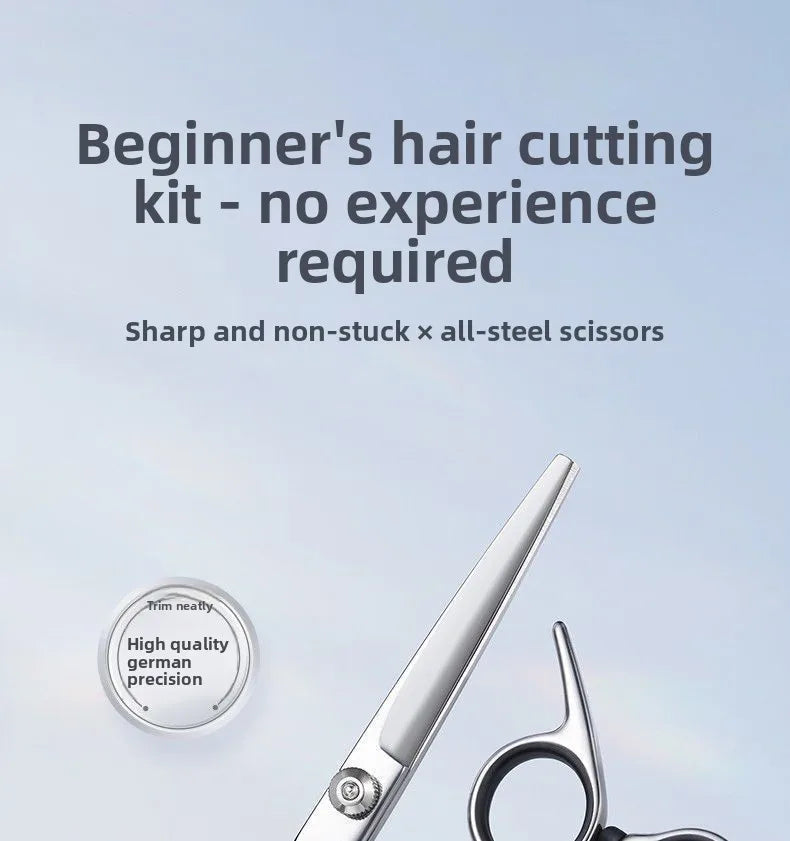 Ergonomic Professional Barber Scissors — Flat, Thinning & Sets