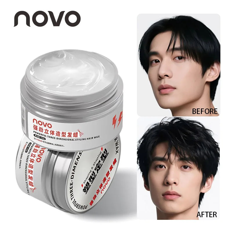 Strong Hold Matte Styling Wax — Non-Greasy, No Residue