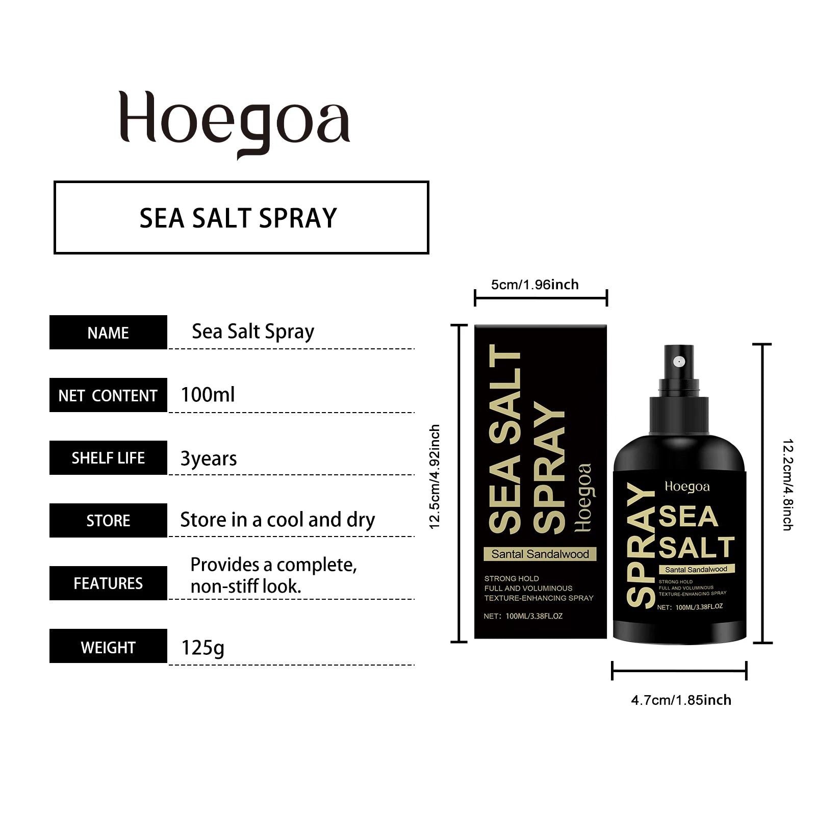 Sea Salt Texture Spray — Beach Wave & Volume, 30ml / 100ml