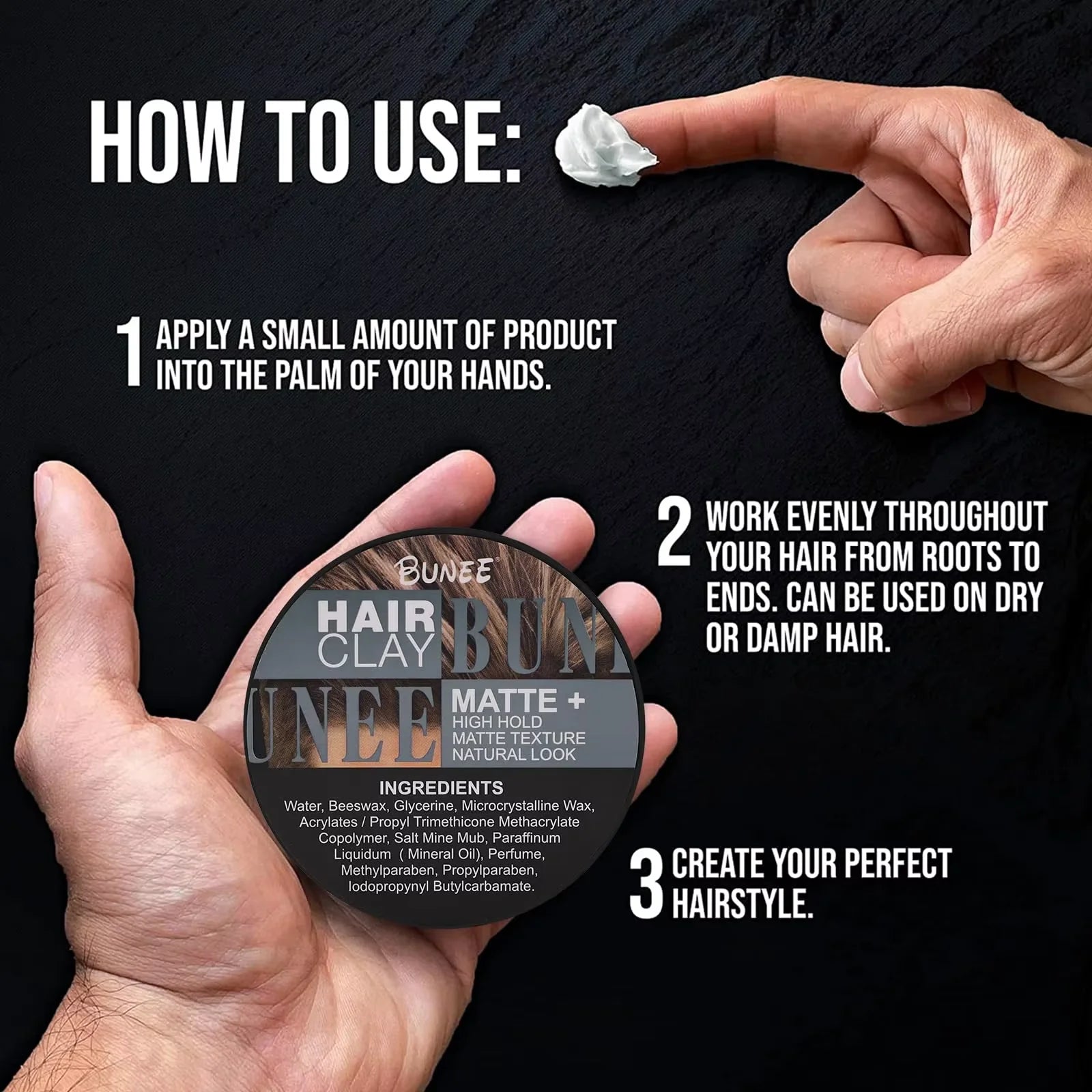 Matte Finish Hair Paste — Flexible Hold, Zero Shine