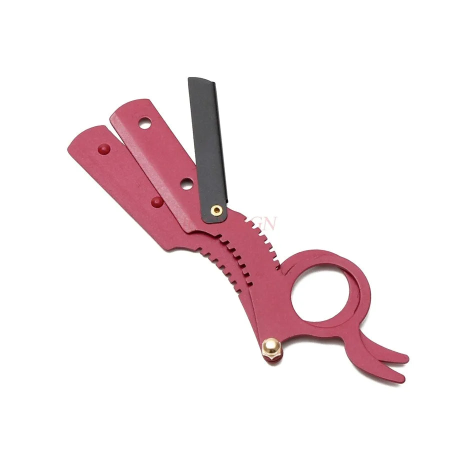 BARBERTOP Colorful Straight Razor — 5 Bold Colors, Replaceable Blade
