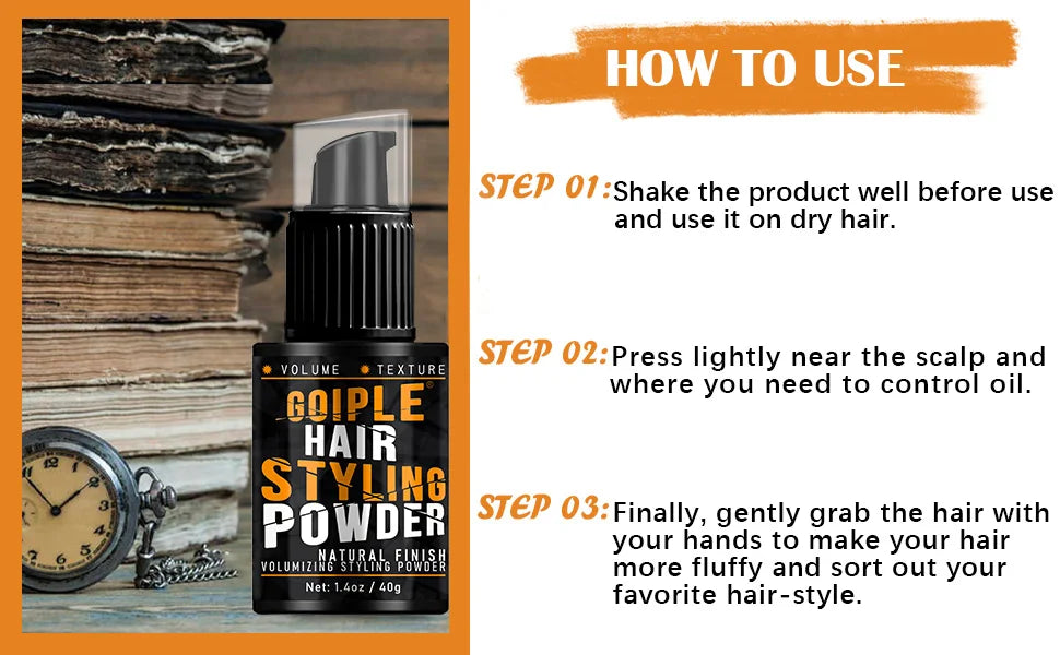 GOIPLE Volumizing Hair Styling Powder — Unisex, 4 Sizes