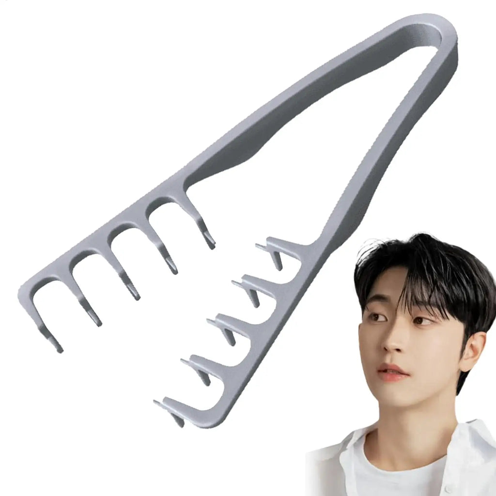 Wide-Tooth Detangling & Volumizing Comb — Pink & Gray