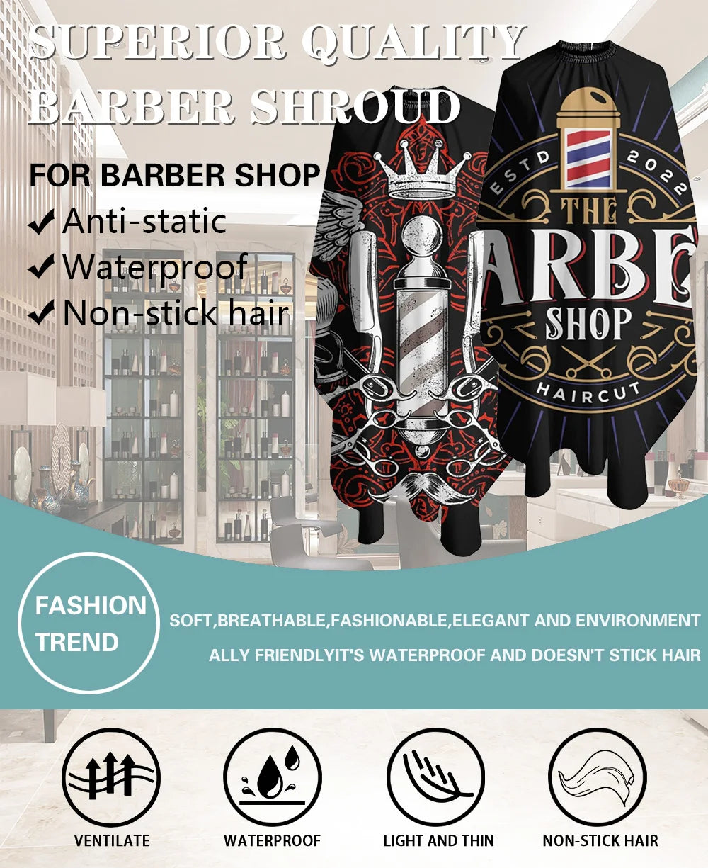 Waterproof Anti-Static Hairdressing Apron — Non-Stick, 2 Styles