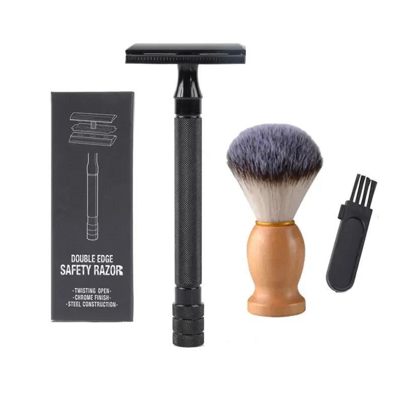 Classic Double-Edge Safety Razor & Brush Kit