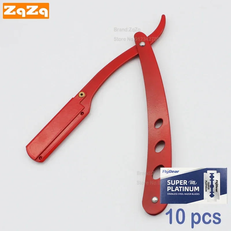 ZqZq Straight Razor Starter Kit — 10 Blades Included