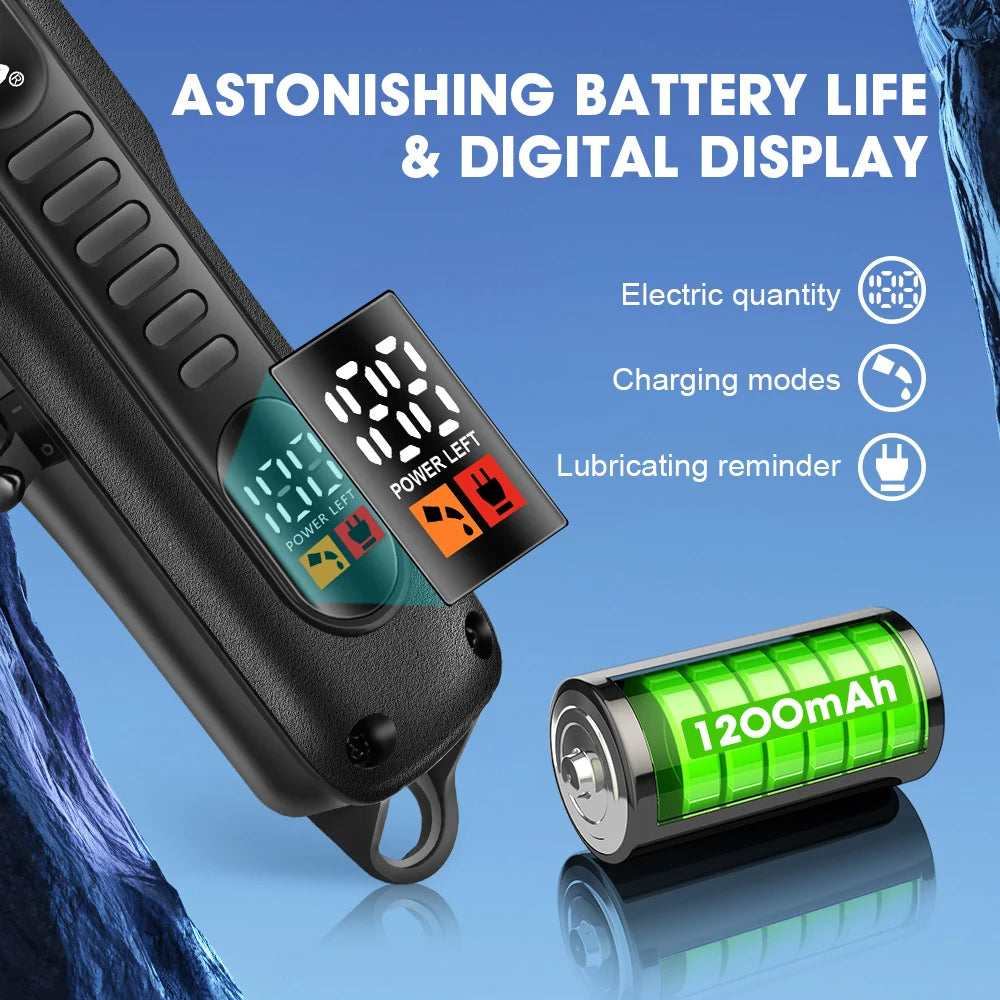 HIENA Professional LED Display Barber Clipper