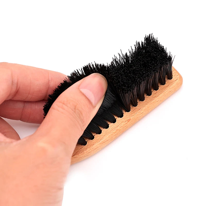 BARBERTOP Men's Boar Bristle Beard Brush — Wood Handle