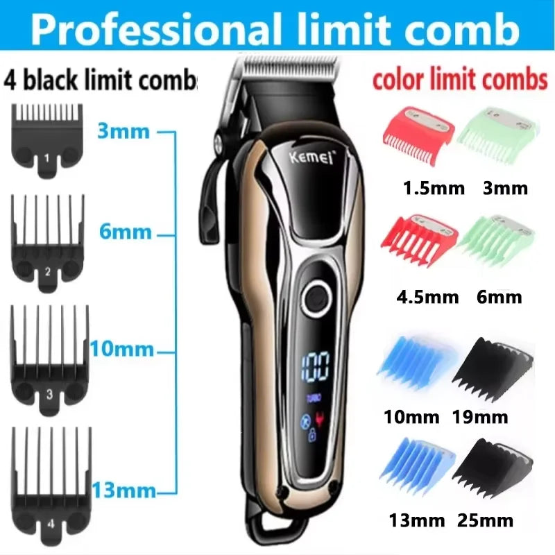 Kemei KM-1990 LCD Professional Barber Clipper