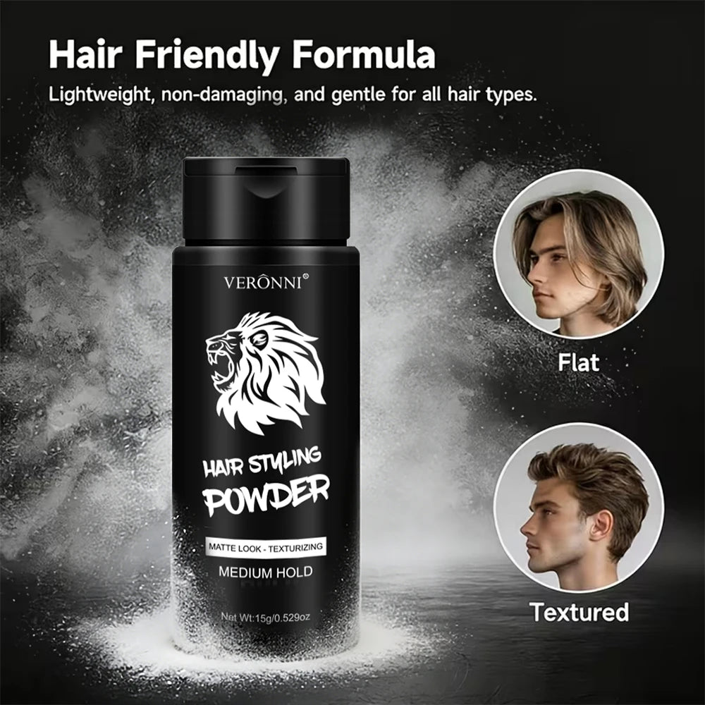 Oil-Control Volumizing Hair Styling Powder — Men & Women