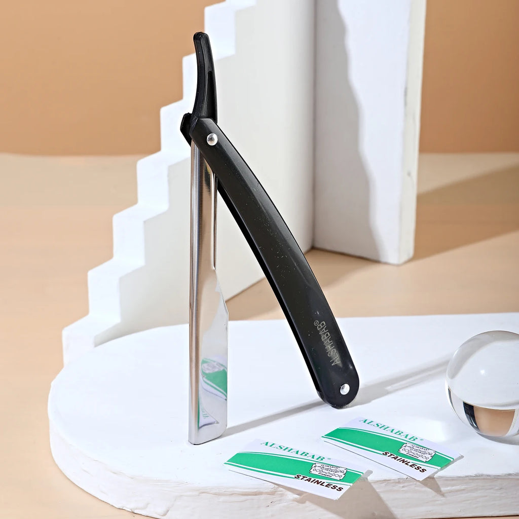 Double-Edge Straight Razor Set — 2 Blades Included