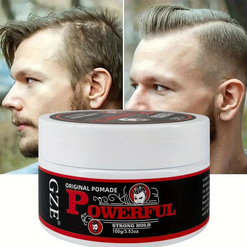 GZE Men's Pomade — Long-Lasting Hold & Natural Shine