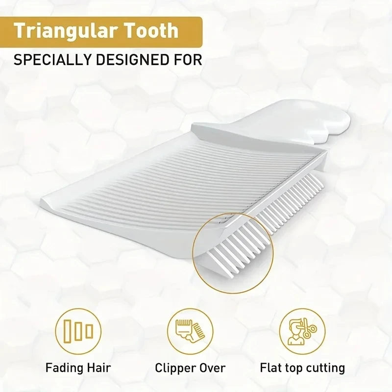 Wide Flat-Top Barber Comb — 22.5cm Professional Fade Comb