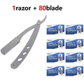 Professional Folding Straight Razor with Replaceable Blades
