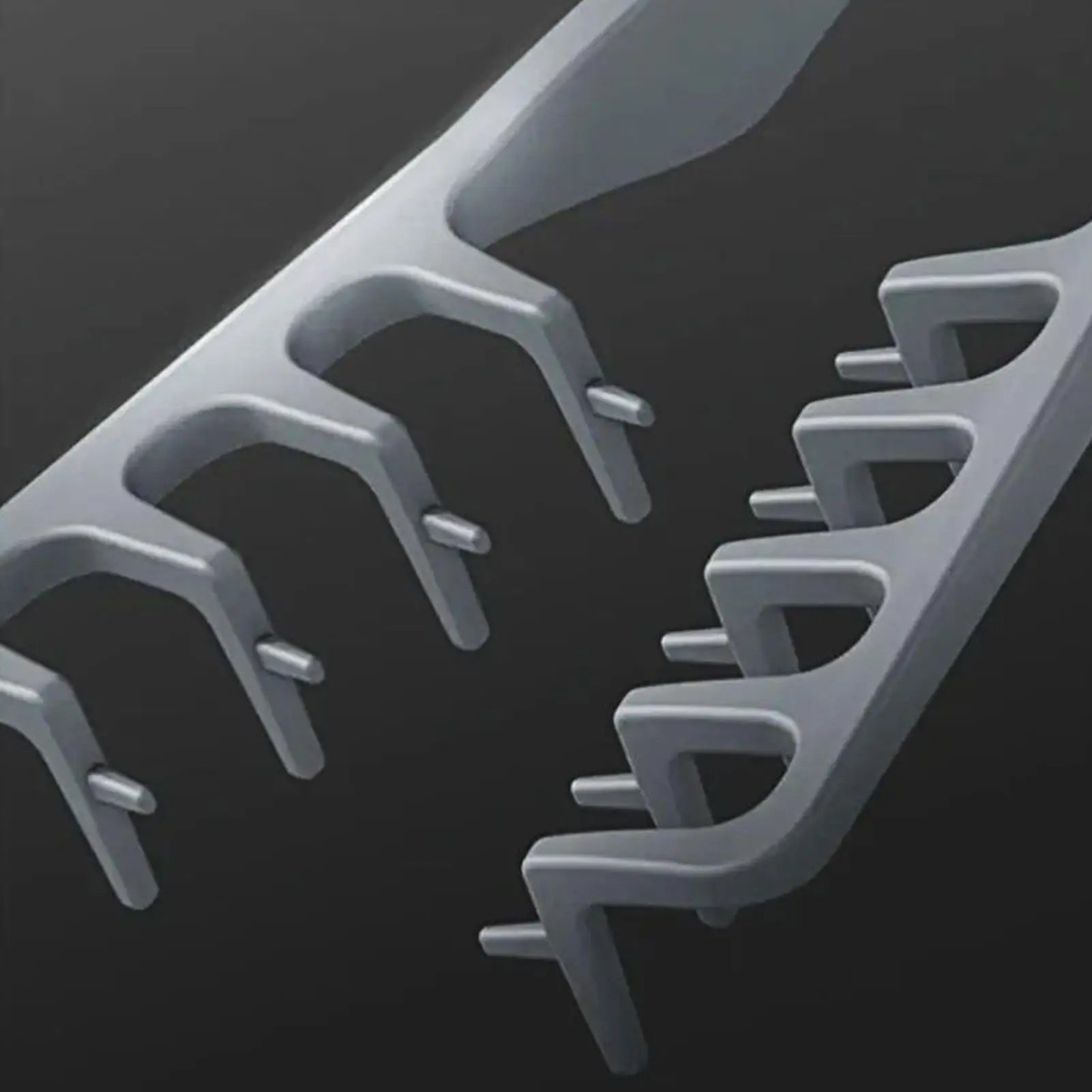 Wide-Tooth Texture & Volume Comb — Anti-Static, Pink & Gray