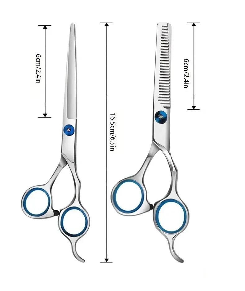 Professional Stainless Steel Barber Scissors — Thinning & Cutting