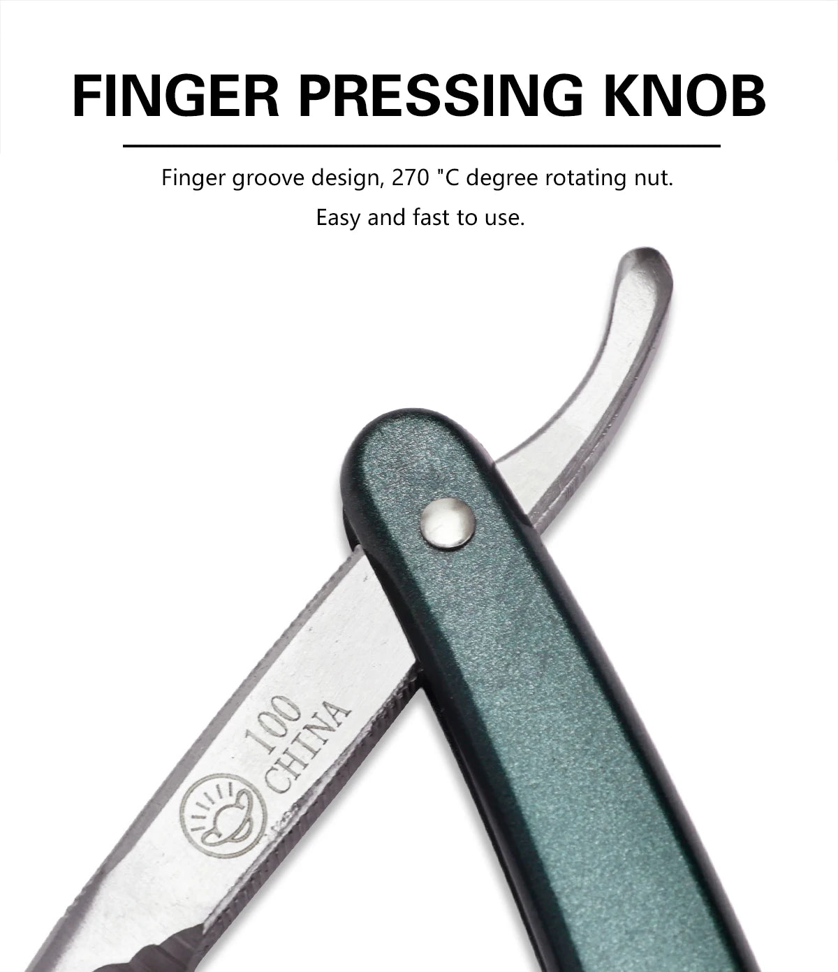 Classic Folding Straight Razor — Barbershop Edition