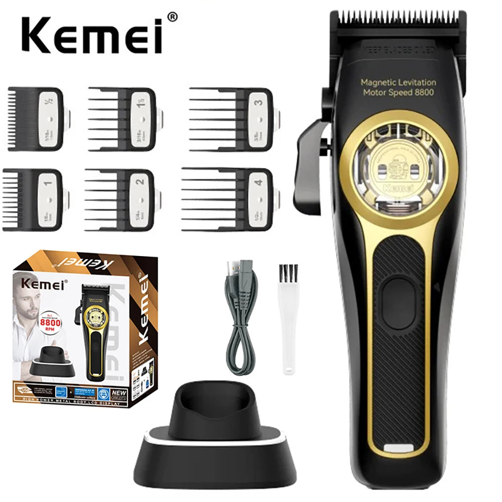 Kemei Vector Motor Cordless Barber Clipper