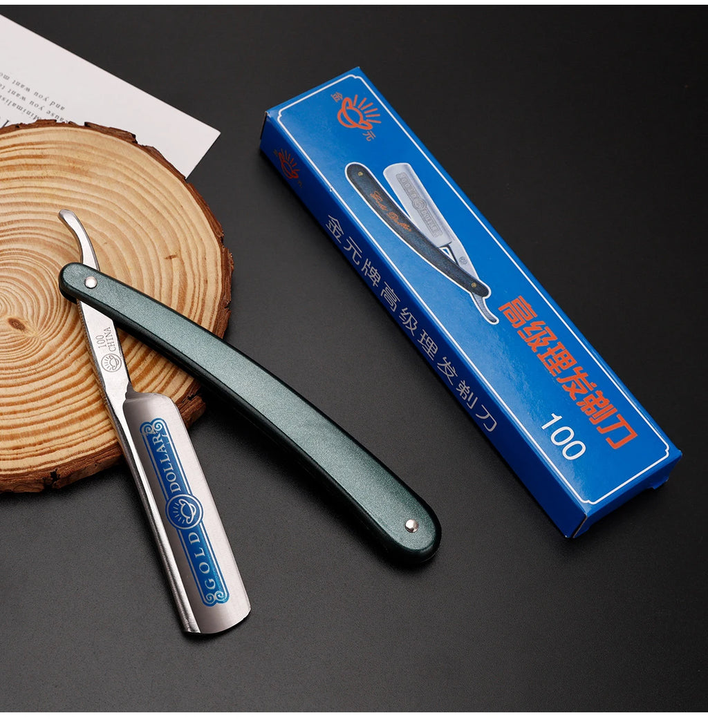 Classic Folding Straight Razor — Barbershop Edition