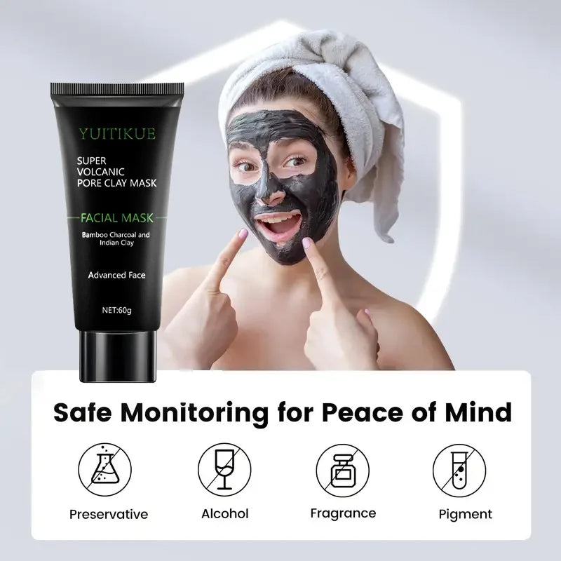 YUITIKUE Volcanic Pore Clay Mask — Deep Cleanse & Oil Control