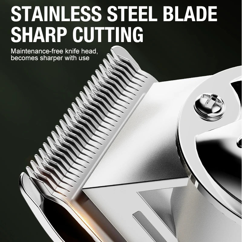 Heavy-Duty Full Metal Carbon Blade Clipper