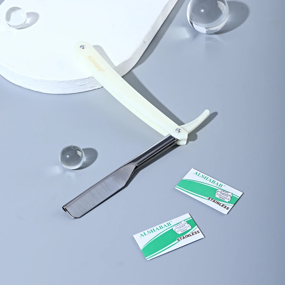 Double-Edge Straight Razor Set — 2 Blades Included