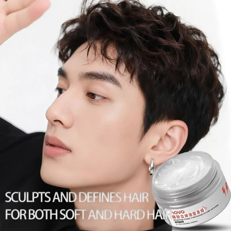 Strong Hold Matte Styling Wax — Non-Greasy, No Residue