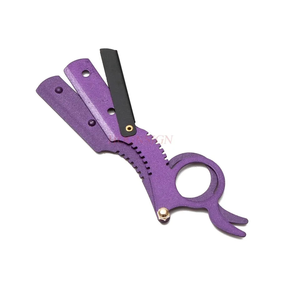 BARBERTOP Colorful Straight Razor — 5 Bold Colors, Replaceable Blade