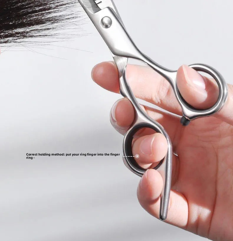 Ergonomic Professional Barber Scissors — Flat, Thinning & Sets