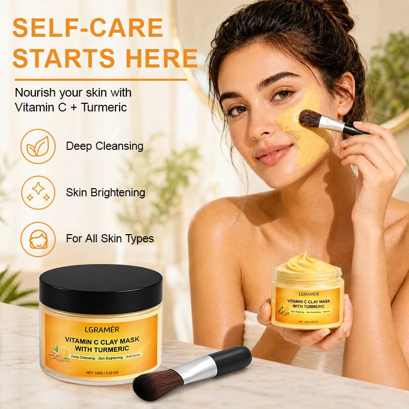 Turmeric Clay Mask 120g — Brightening & Hyperpigmentation Treatment