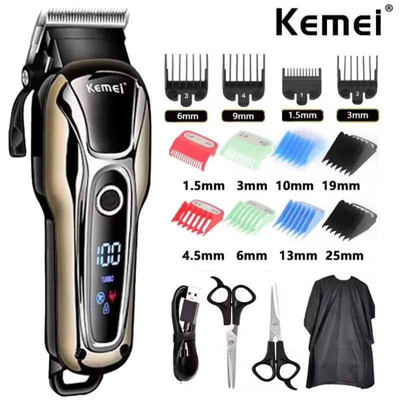 Kemei KM-1990 LCD Professional Barber Clipper