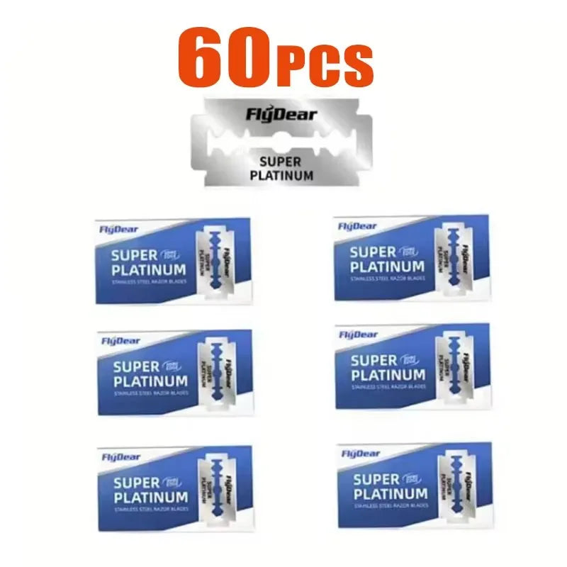 Double-Sided Stainless Steel Razor Blades — 10 to 100 Pack
