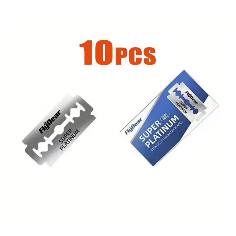 Double-Sided Stainless Steel Razor Blades — 10 to 100 Pack