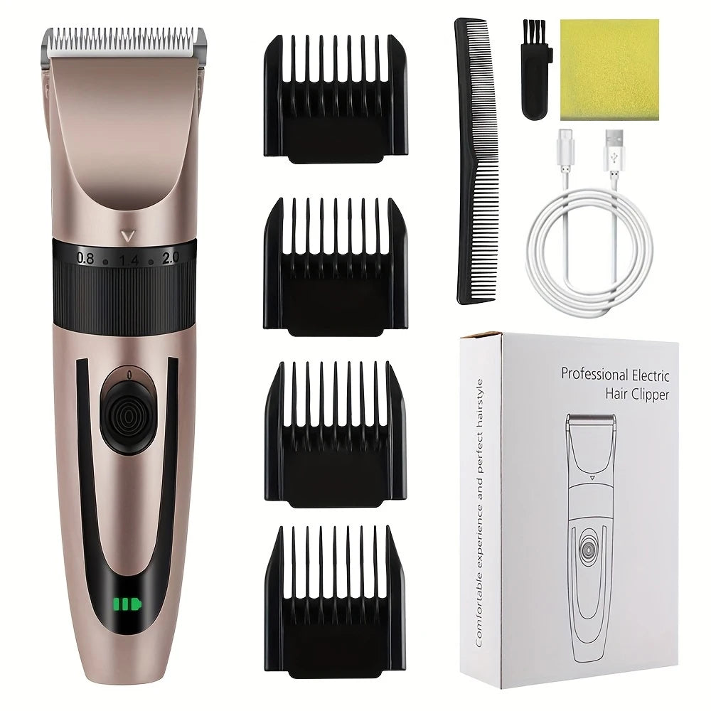 HIENA Cordless Barber Trimmer — Pink, Gold & Pro Edition