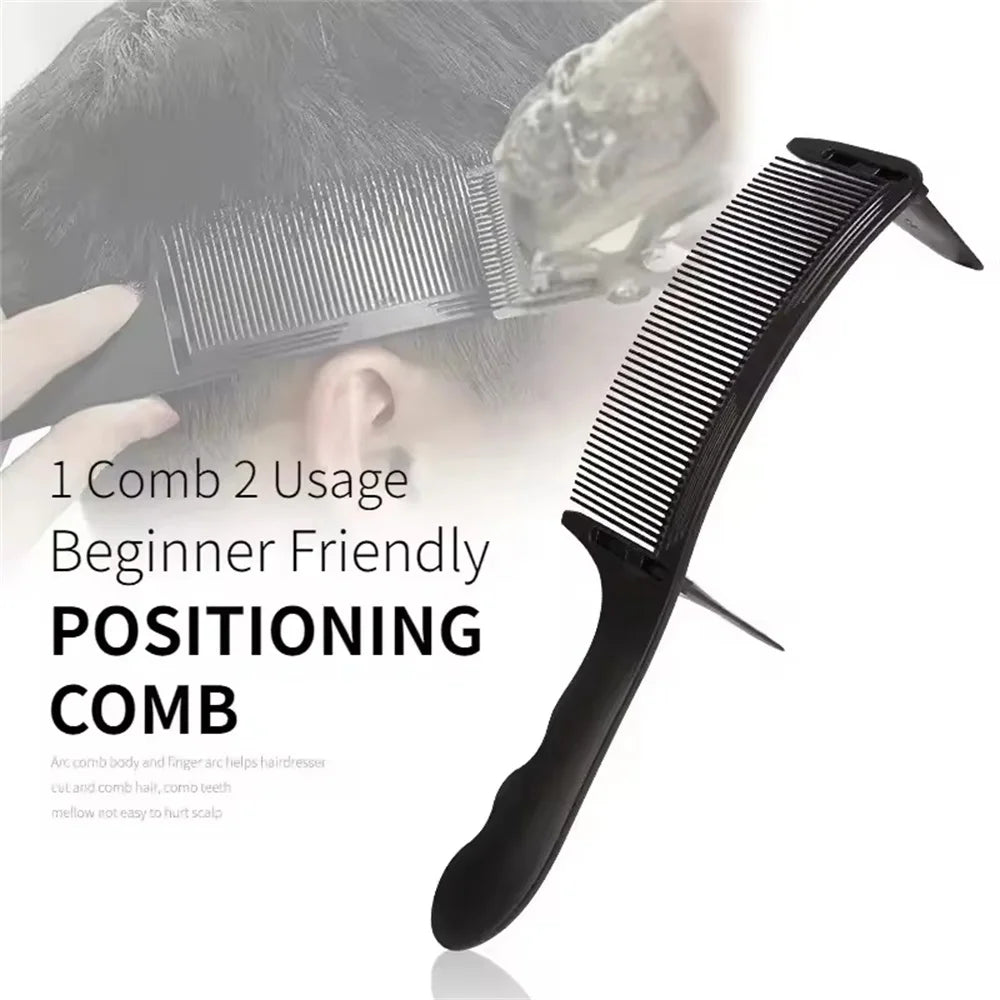 Curved Hair Clipping Comb — Fade & Taper Blending, 6 Styles