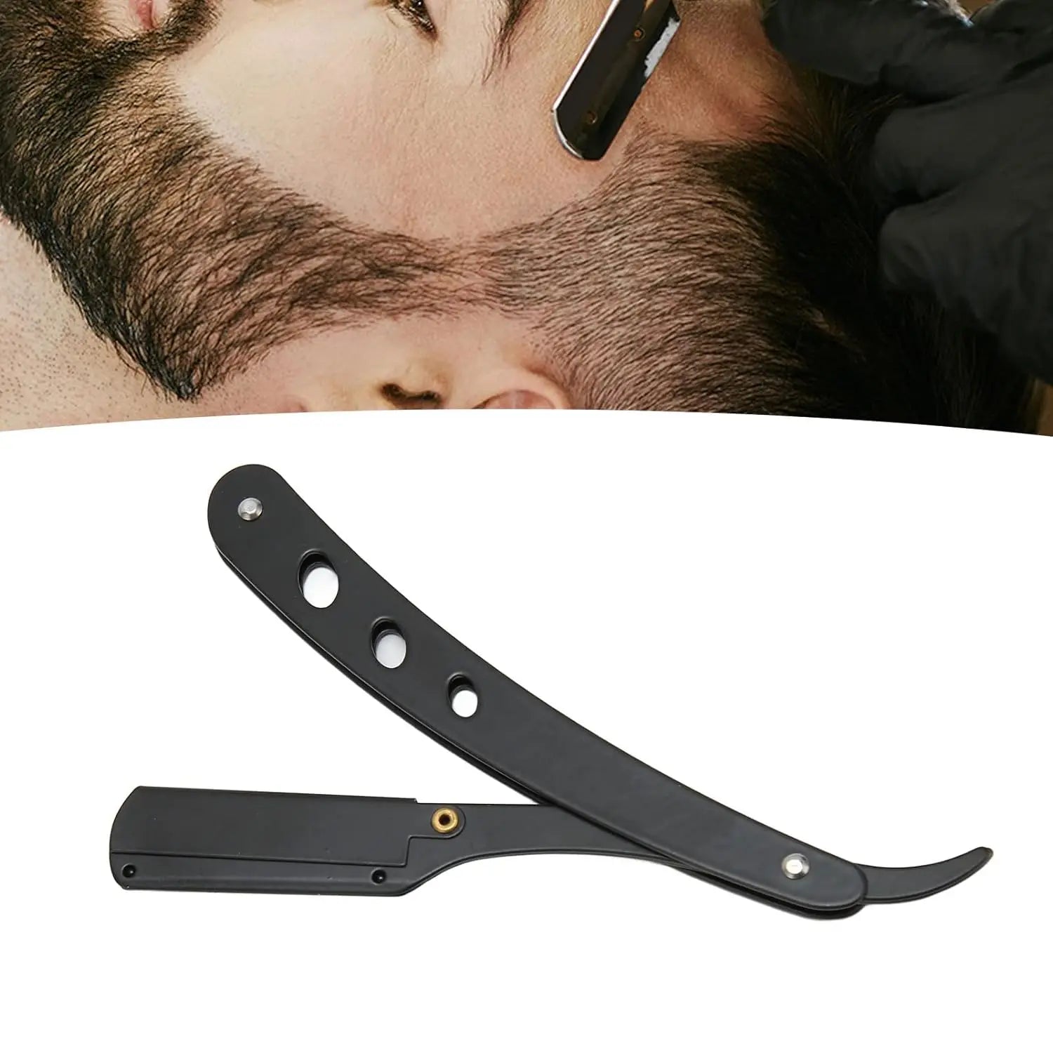 Straight Razor Handle + Blade Bundle — 10, 20 or 40 Blades