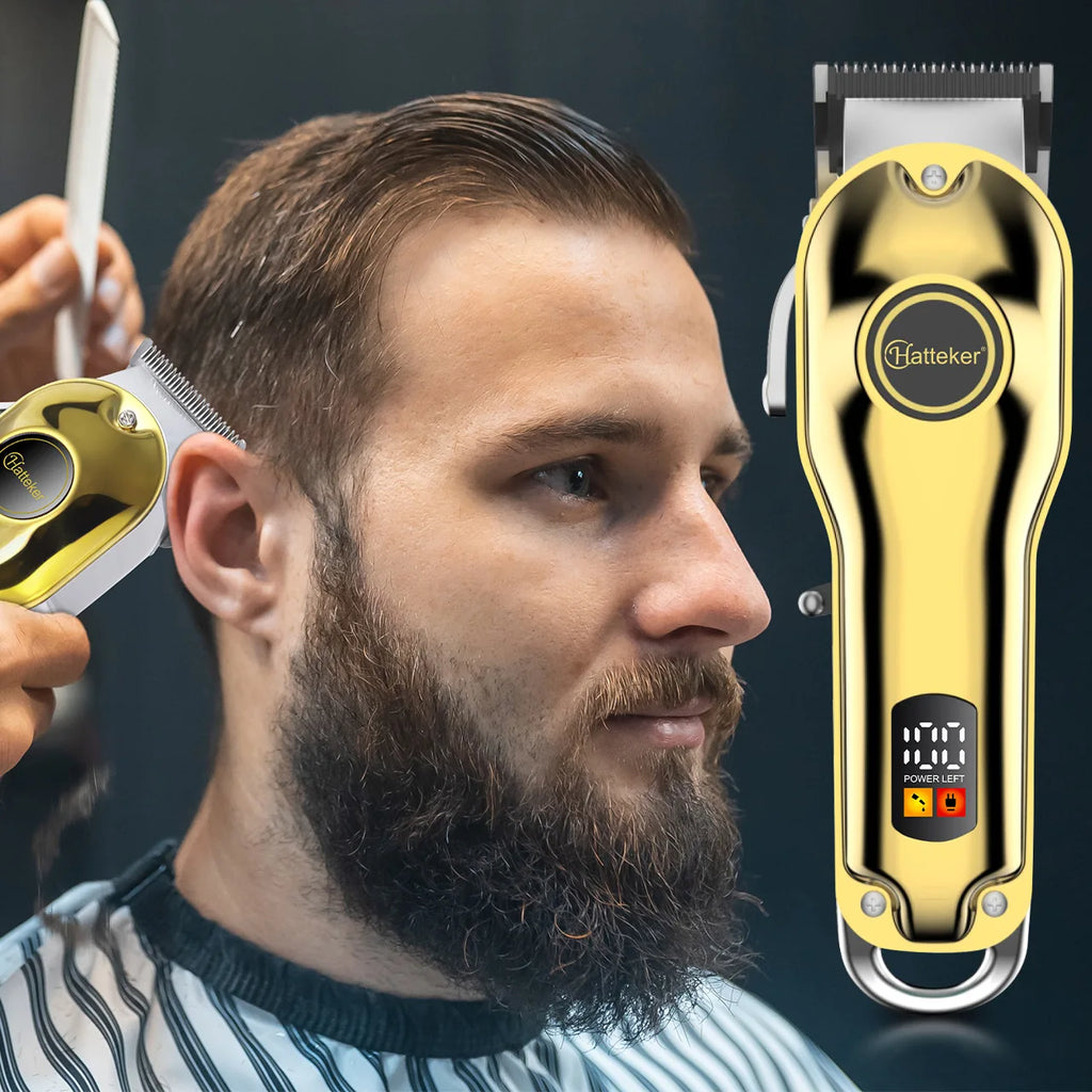 HATTEKER Professional Cordless Barber Clipper