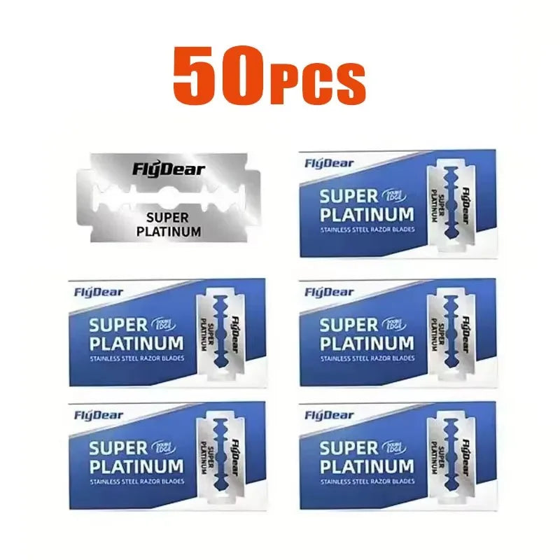 Double-Sided Stainless Steel Razor Blades — 10 to 100 Pack