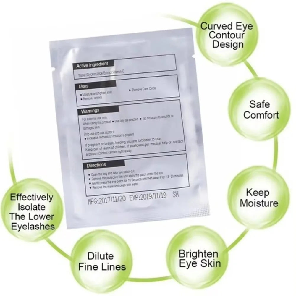 Under-Eye Patches for Eyelash Extensions — 50 Pairs