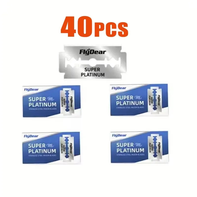 Double-Sided Stainless Steel Razor Blades — 10 to 100 Pack