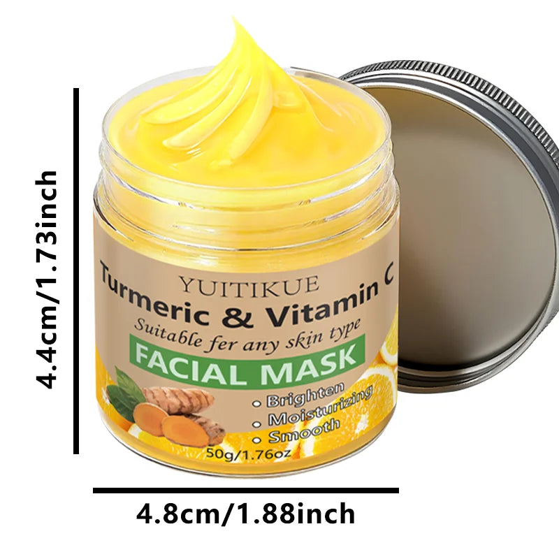 Turmeric & Vitamin C Clay Mask — 120g Brightening Treatment