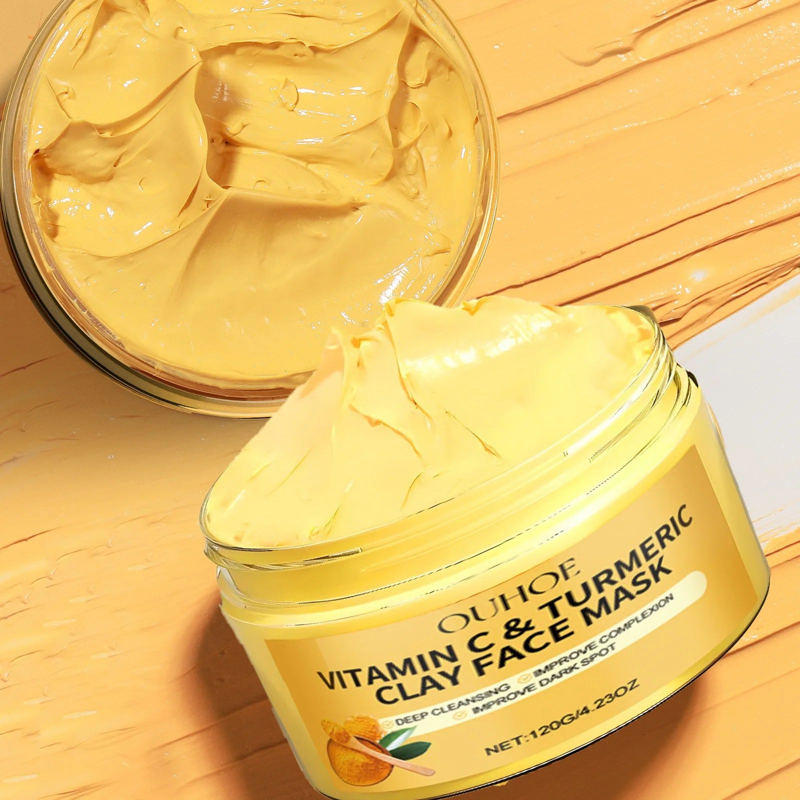 Turmeric & Vitamin C Clay Mask — Brightening, 1 to 3 Pack