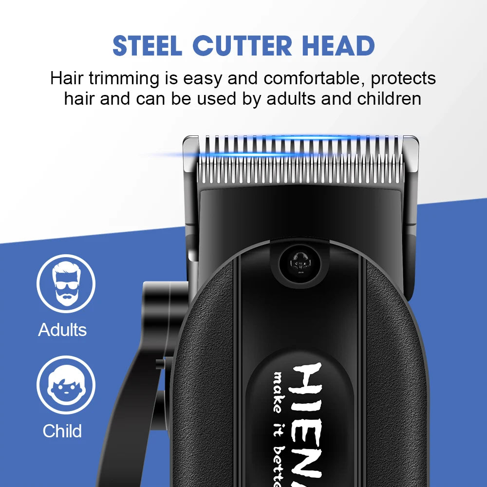 HIENA Professional LED Display Barber Clipper