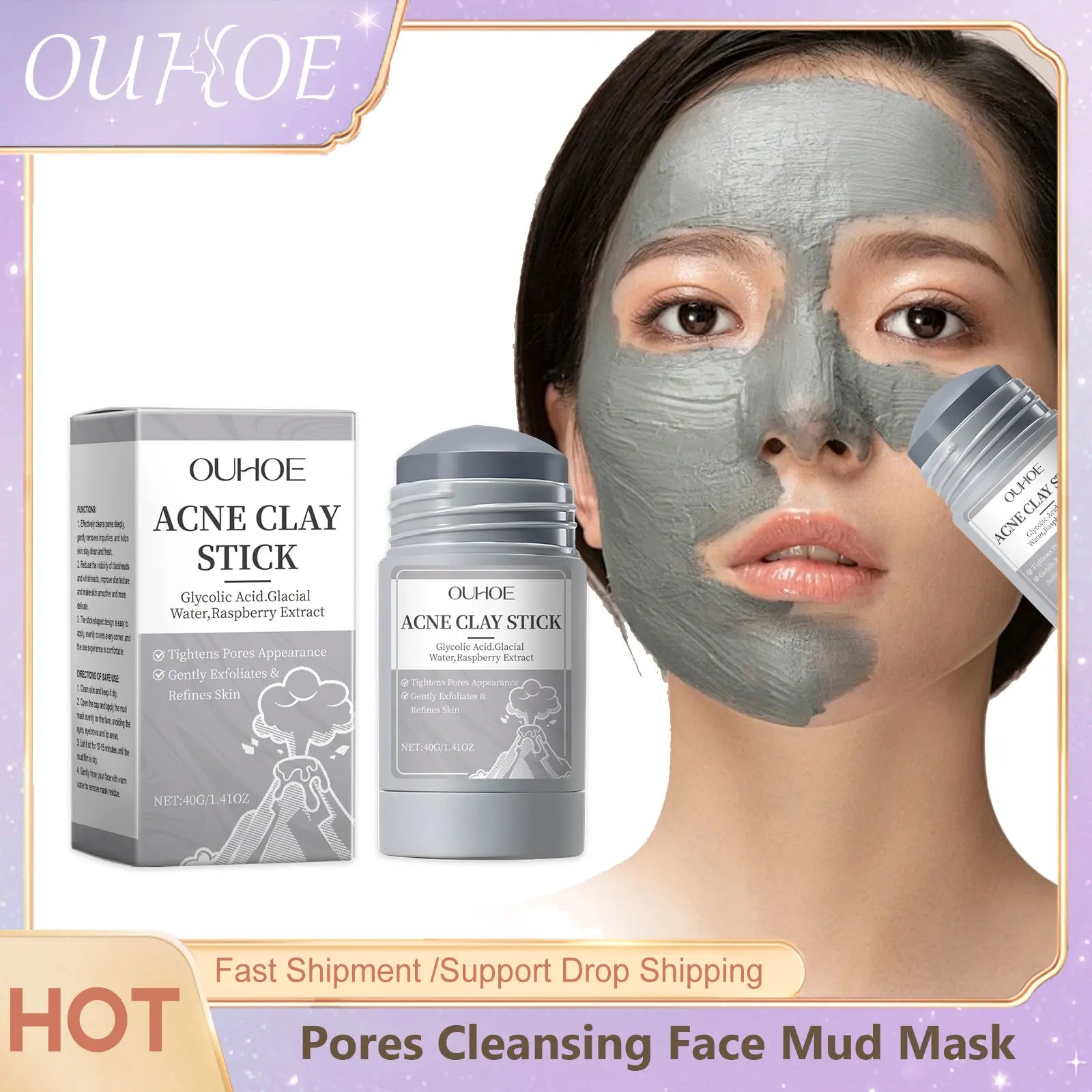Pore Cleansing Clay Mask — Blackhead Removal & Sebum Control