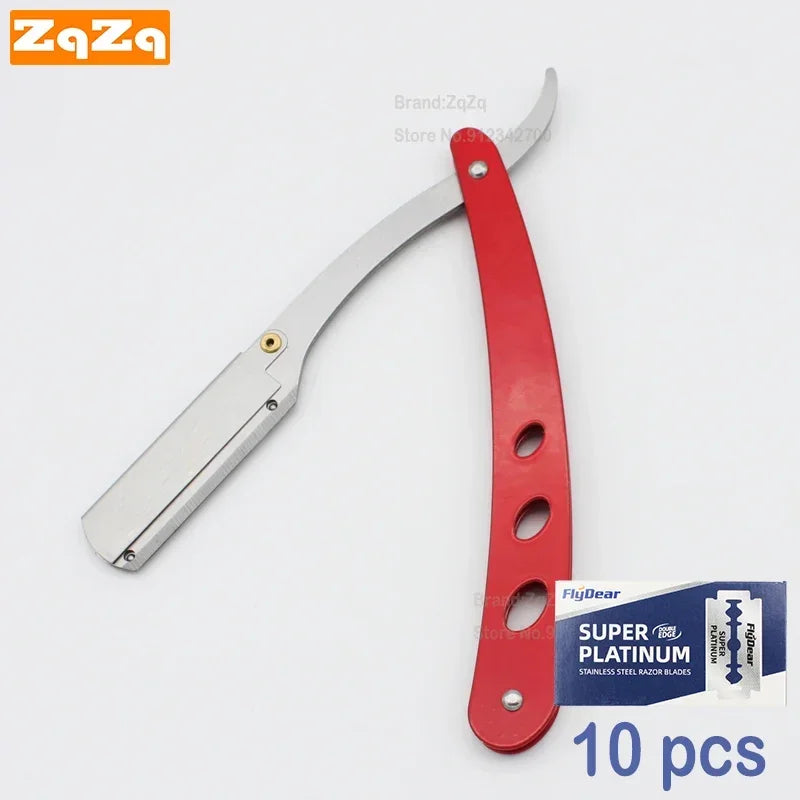 ZqZq Straight Razor Starter Kit — 10 Blades Included
